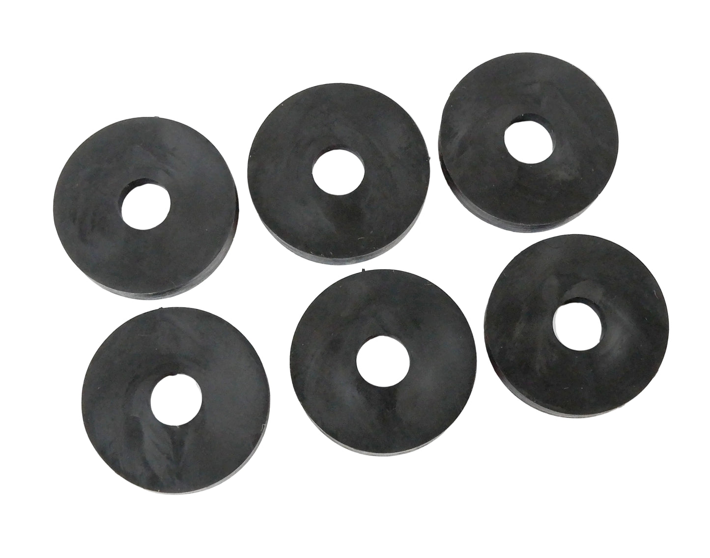 Set of 6 Rubber Floor Tray Washers