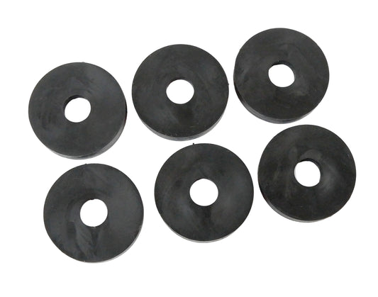 Set of 6 Rubber Floor Tray Washers